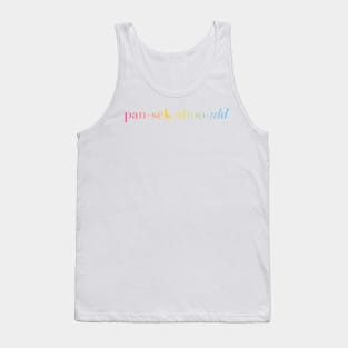 Bi+ Phonetic Spelling (Pansexual Flag Tank Top